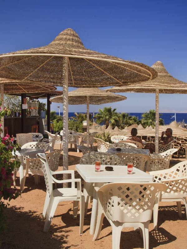 Playa privada y bar en la playa