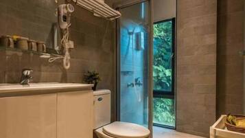 Standard Apartment, 2 Double Beds, Ocean View (3F) | Individually furnished, laptop workspace, blackout drapes, free WiFi