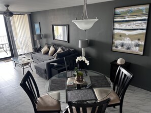 Smart TV, DVD player, books, video library