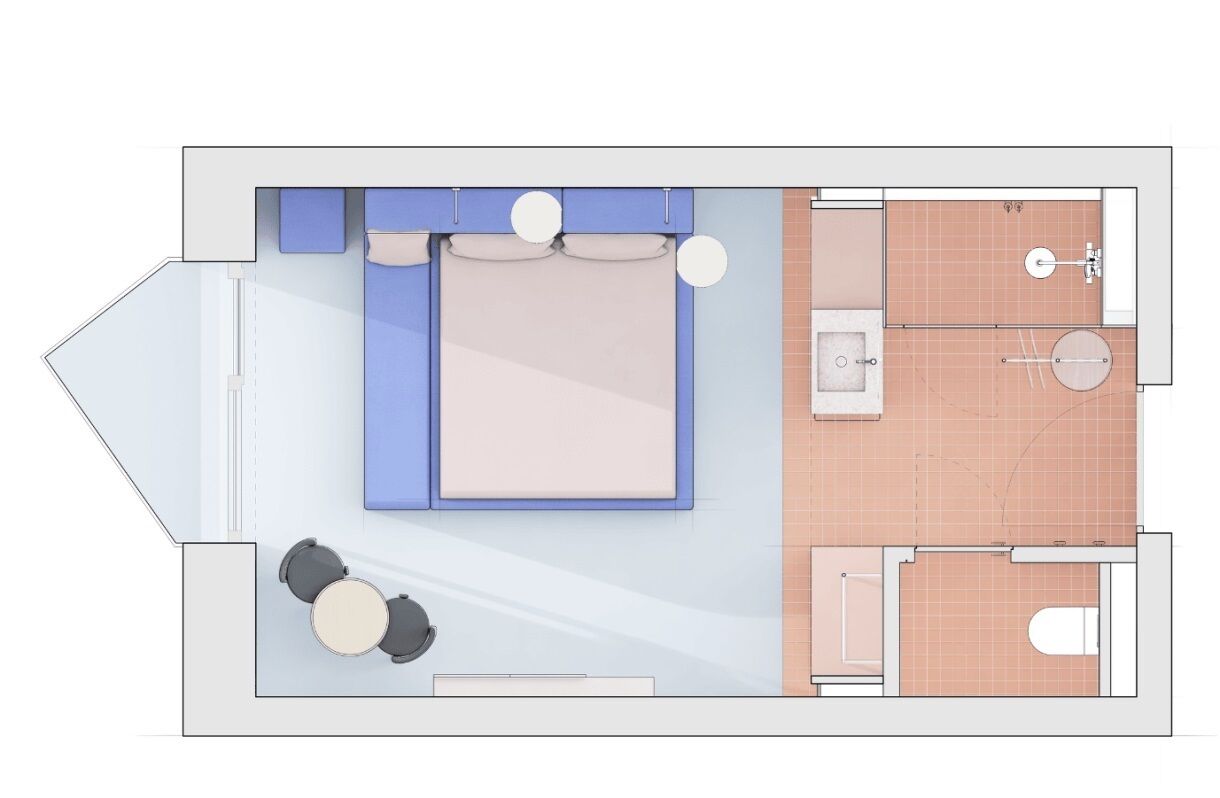 ห้องคอมฟอร์ท | มินิบาร์, ตู้นิรภัยในห้องพัก, โต๊ะทำงาน, ผ้าม่านกันแสง