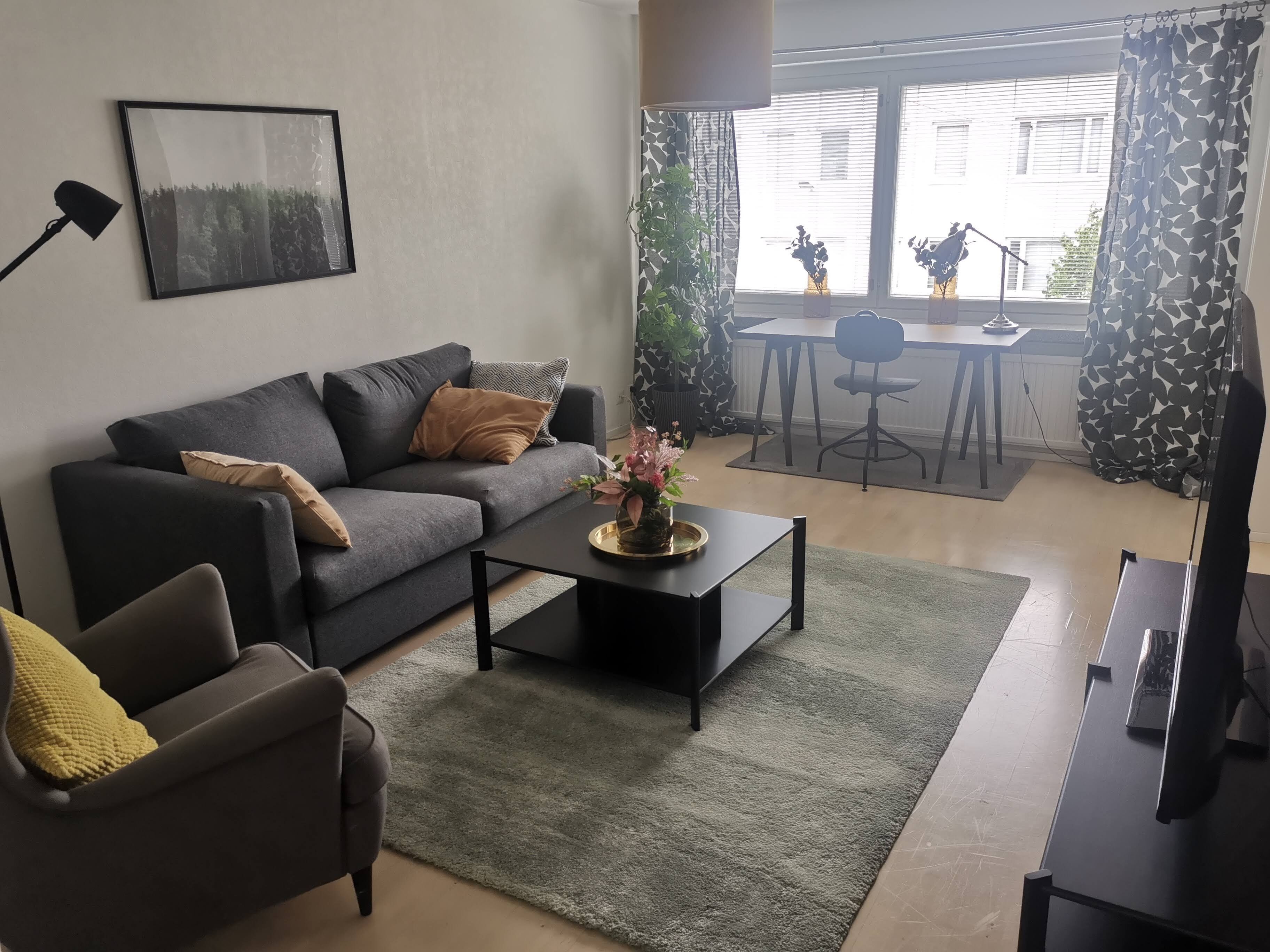 Premium Apartment, 2 Bedrooms | Living area | Flat-screen TV