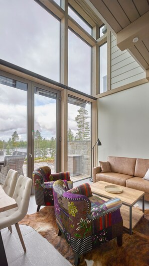 Duplex Suite | Soundproofing, iron/ironing board, free WiFi, bed sheets - Naava Chalet (Ahtari)