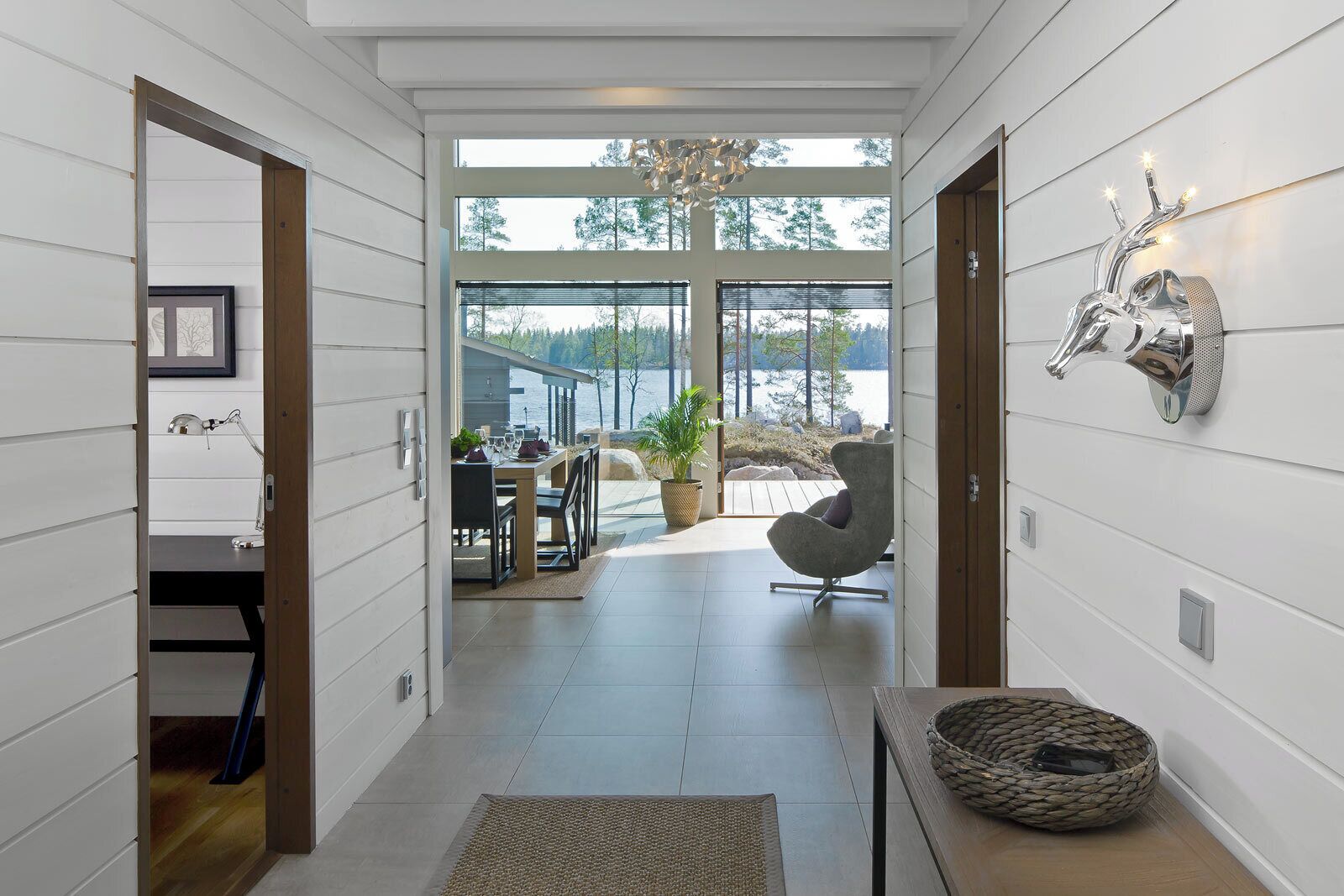 Exclusive Villa Loiste | Living area | Flat-screen TV, fireplace