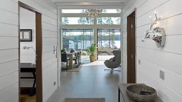 Exclusive Villa Loiste | Living area | Flat-screen TV, fireplace