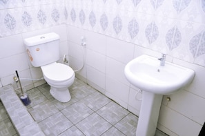 Douche, serviettes fournies
