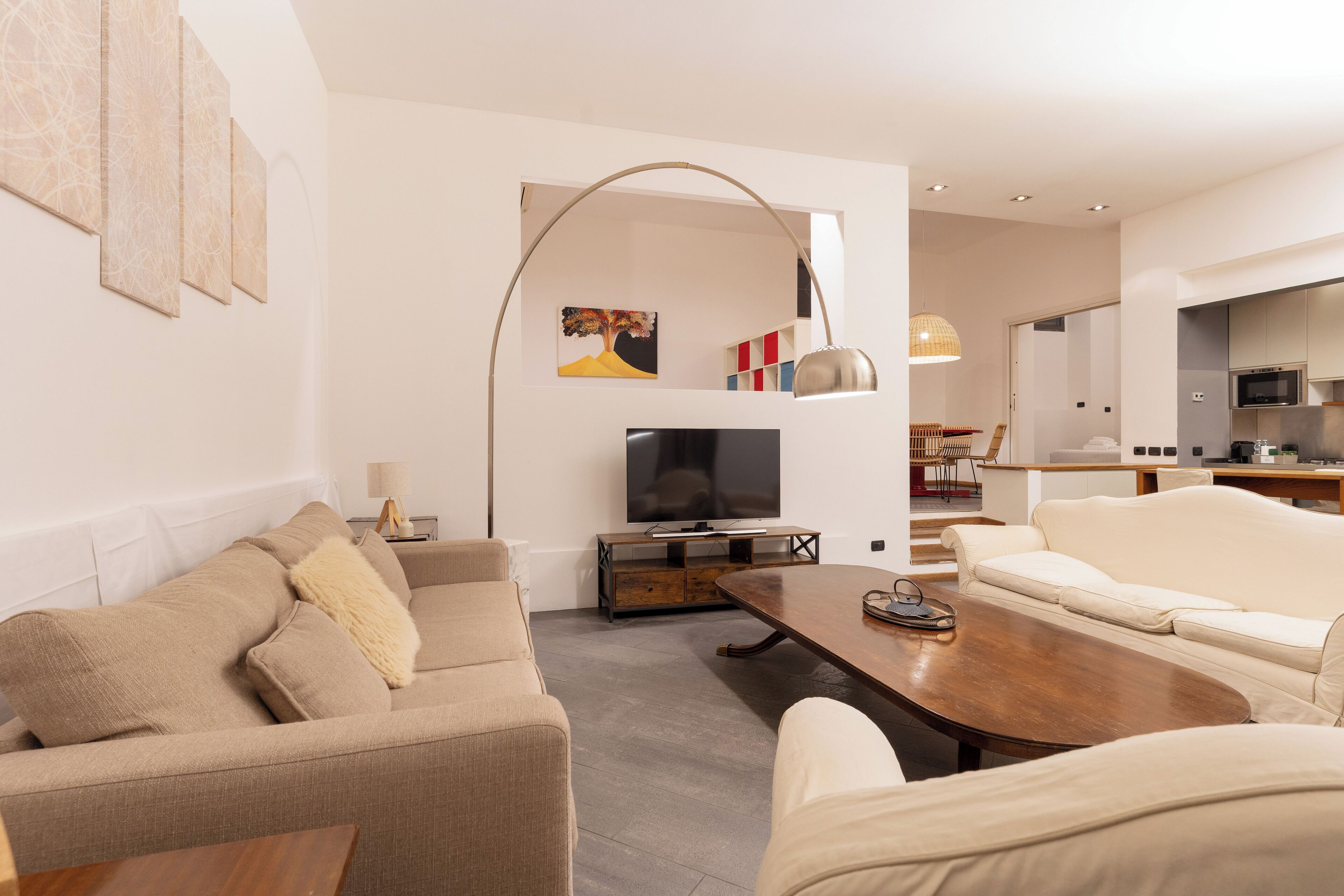 Appartamento con 1 camera da letto, Via dei Medici 13 | Living area | 40-inch flat-screen TV with satellite channels, LCD TV