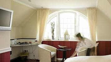 Chambre Double, 1 lit double, non-fumeurs | Rideaux occultants, Wi-Fi gratuit, draps fournis