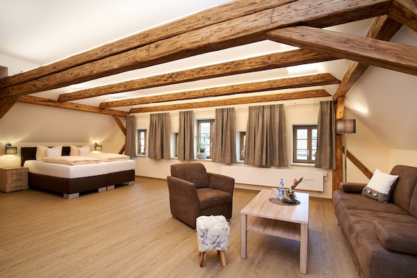 Chambre Double Supérieure (Herzog Ludwig) | Literie hypoallergénique, bureau