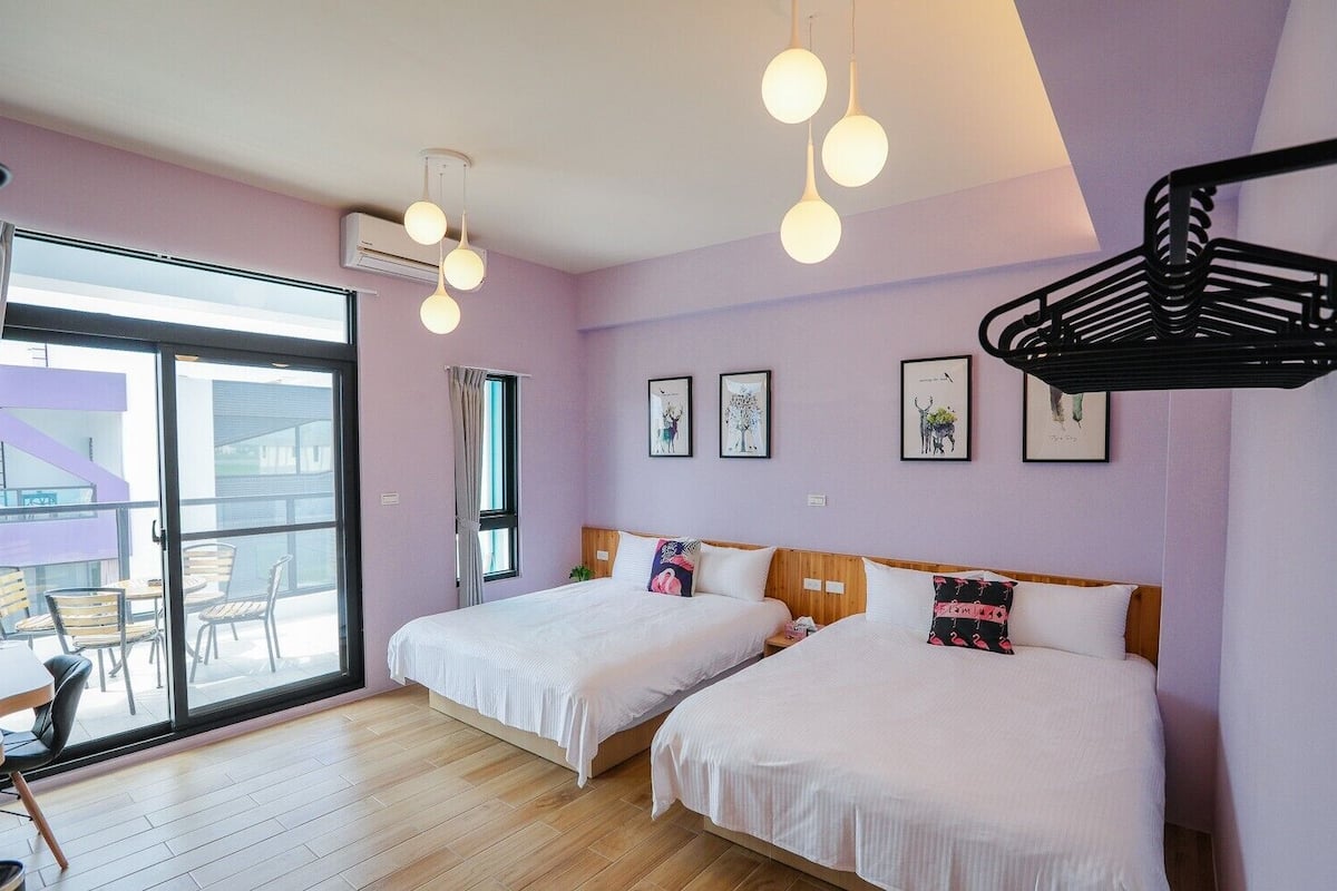 Comfort Quadruple Room, 2 Double Beds, Non Smoking | Desk, blackout curtains, soundproofing, free WiFi