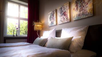 Deluxe-Apartment | Allergikerbettwaren, individuell dekoriert, individuell eingerichtet