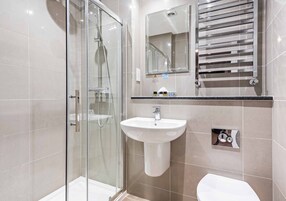 Free toiletries, hair dryer, towels