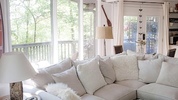 TV, fireplace, DVD player
