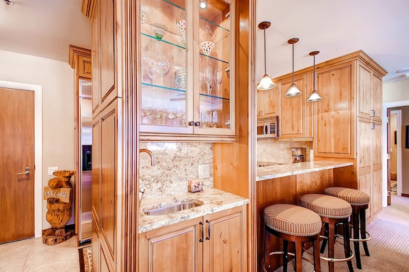 Condo, Multiple Beds (Centennial 2 Bedroom Condo Unit no. 1) | Private kitchen