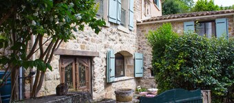 Country house set in a rural location with terraced gardens and stunning pool