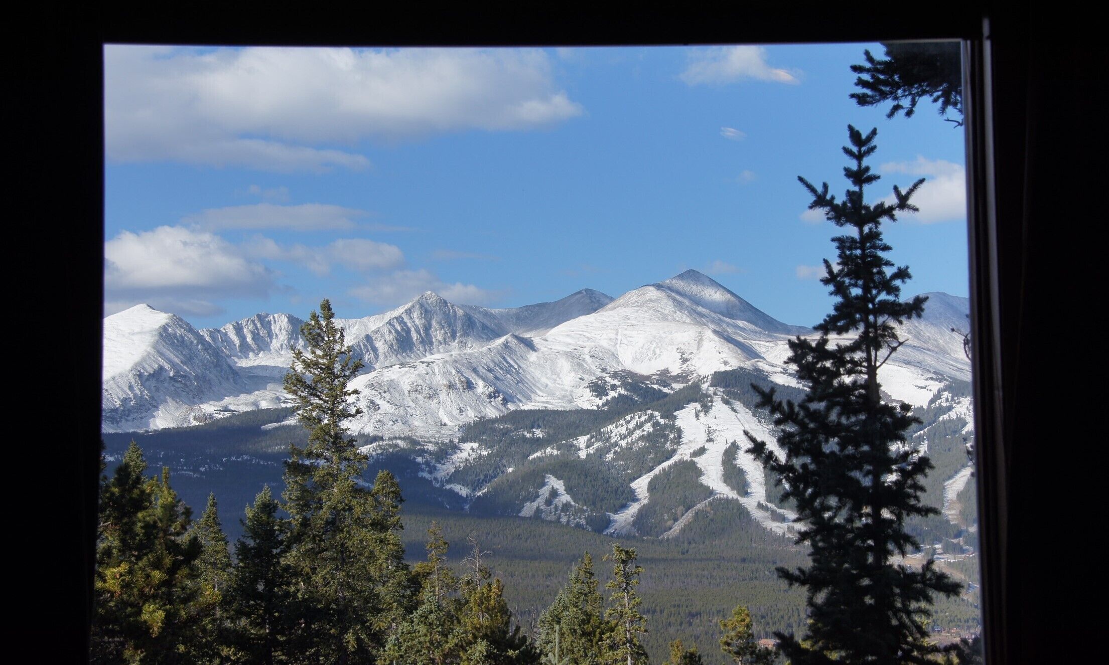 Blick von der Unterkunft