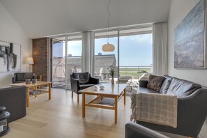 TV, fireplace, DVD player, stereo - Holiday house on Rømø with view over the Wadden Sea, free internet (Römö)