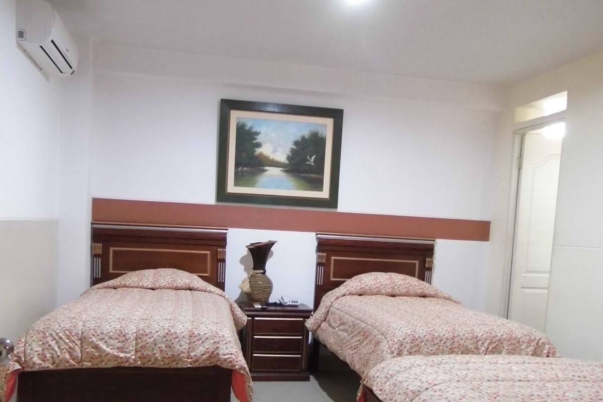 Desk, free WiFi, bed sheets
