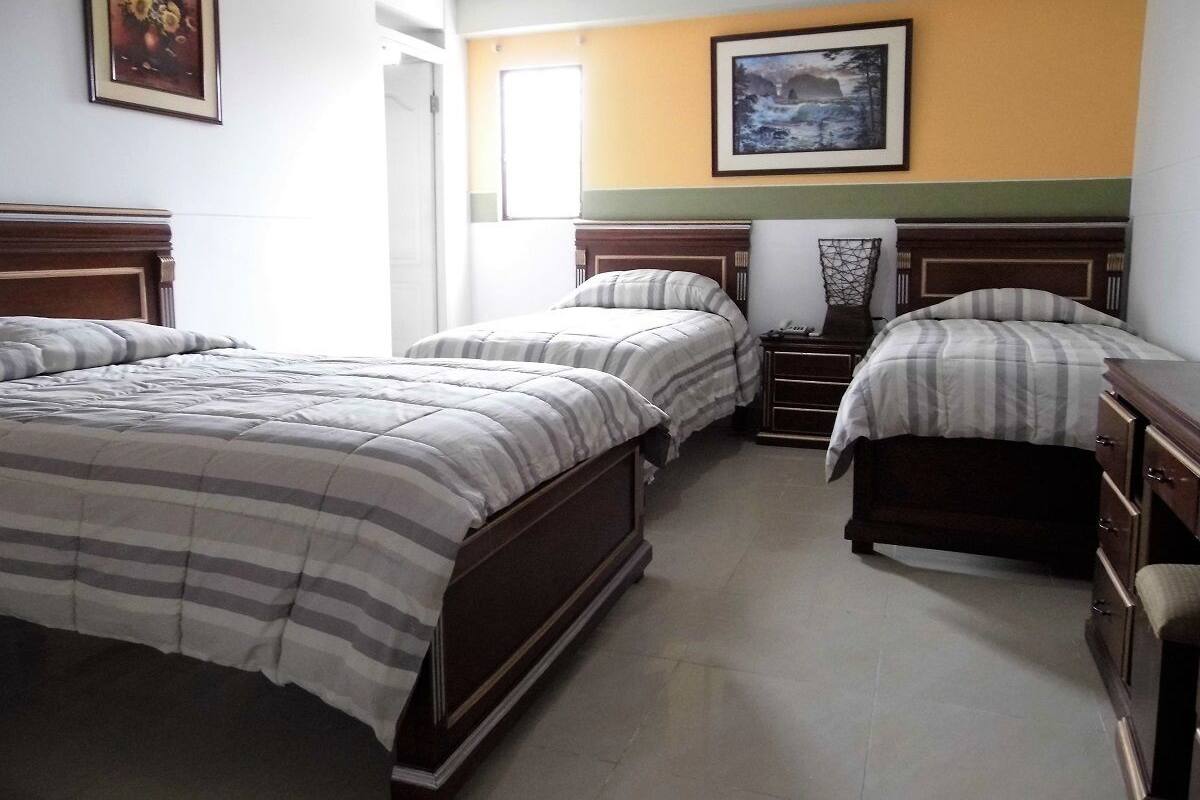 Desk, free WiFi, bed sheets