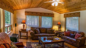 TV, fireplace, DVD player