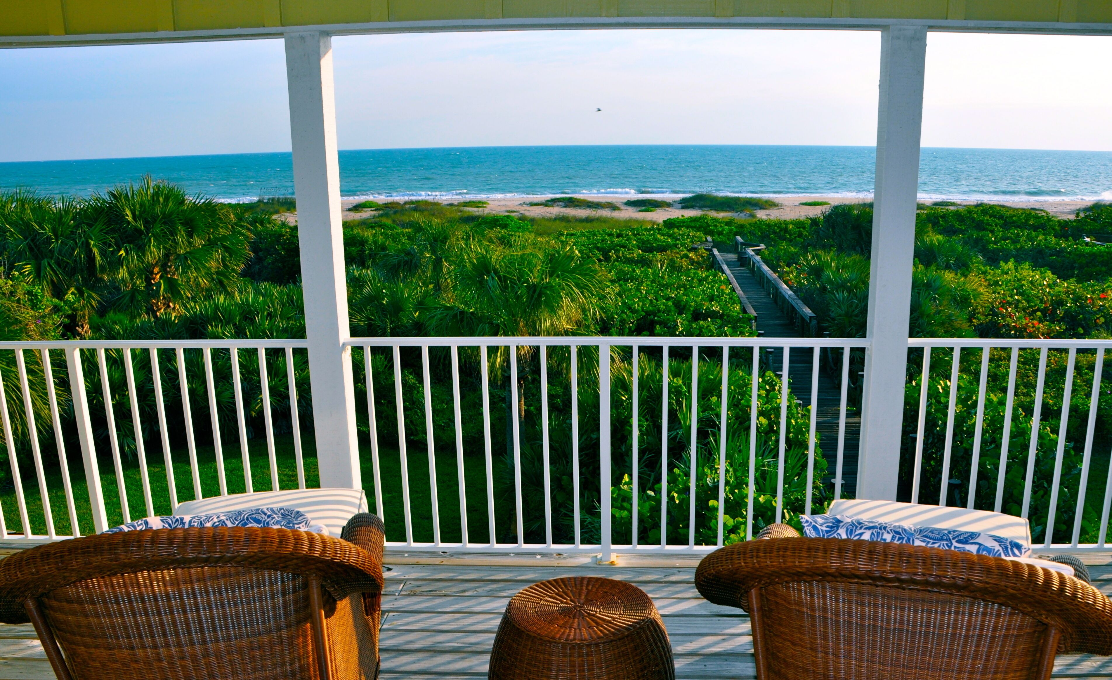 Imagine lounging here...180 degree ocean view!