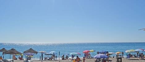 Beach nearby, sun-loungers