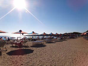 Vlak bij het strand