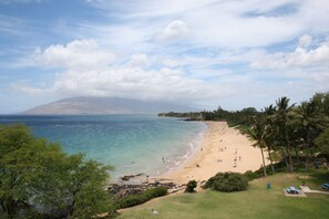 On the beach, sun-loungers, beach towels - Revel in Unparalleled Views of Maui's Coastal Majesty! - Royal Mauian 416 (Kihei, Maui)