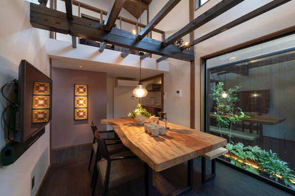 Private Vacation Home | Living area | Flat-screen TV - Hinaya Higashiyama (Kanazawa)