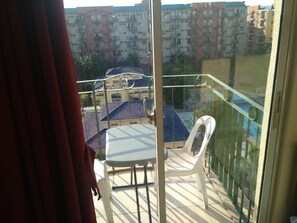 Apartment, 1 Bedroom, Pool View | Balcony