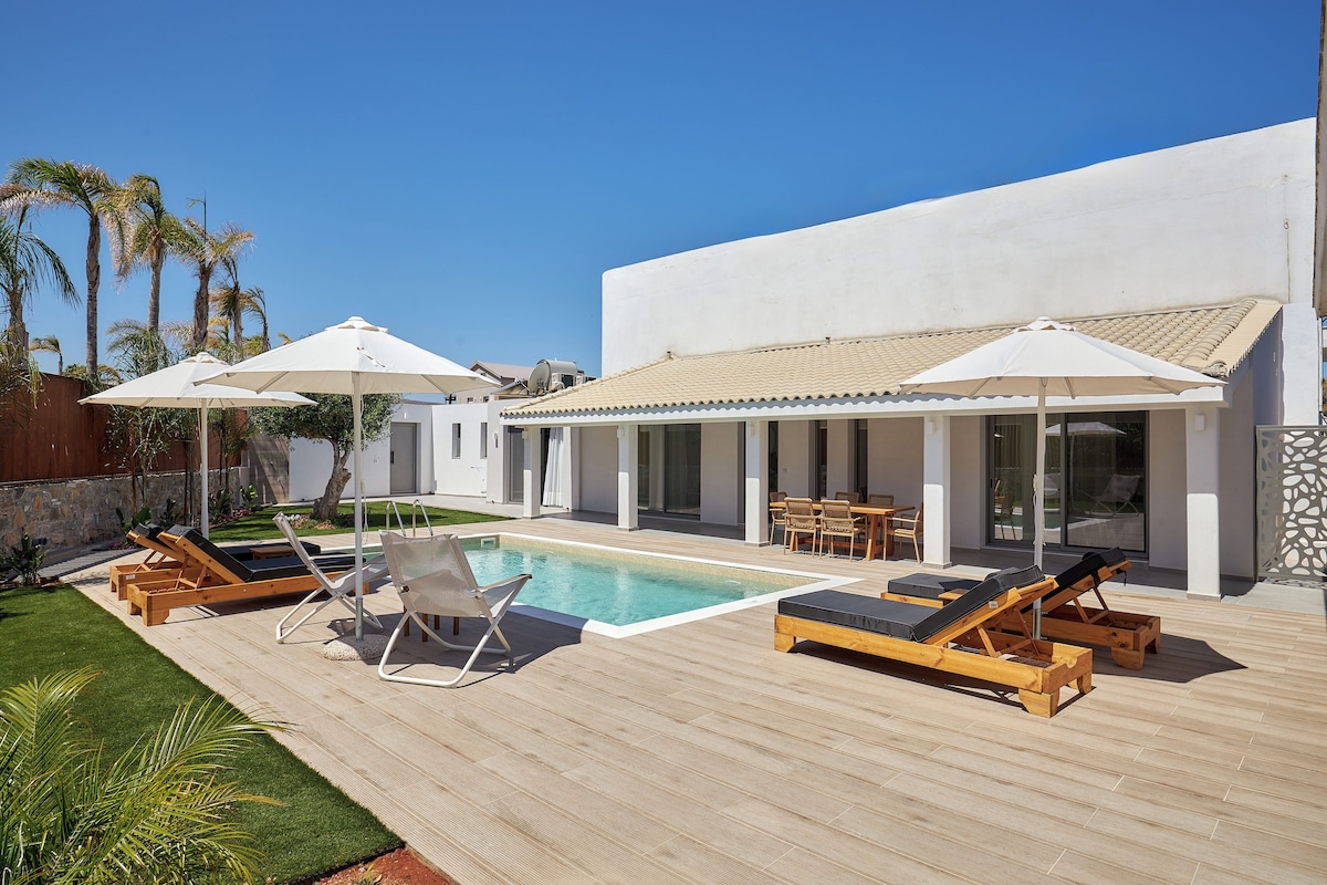 Villa, Private Pool | Living area | Flat-screen TV