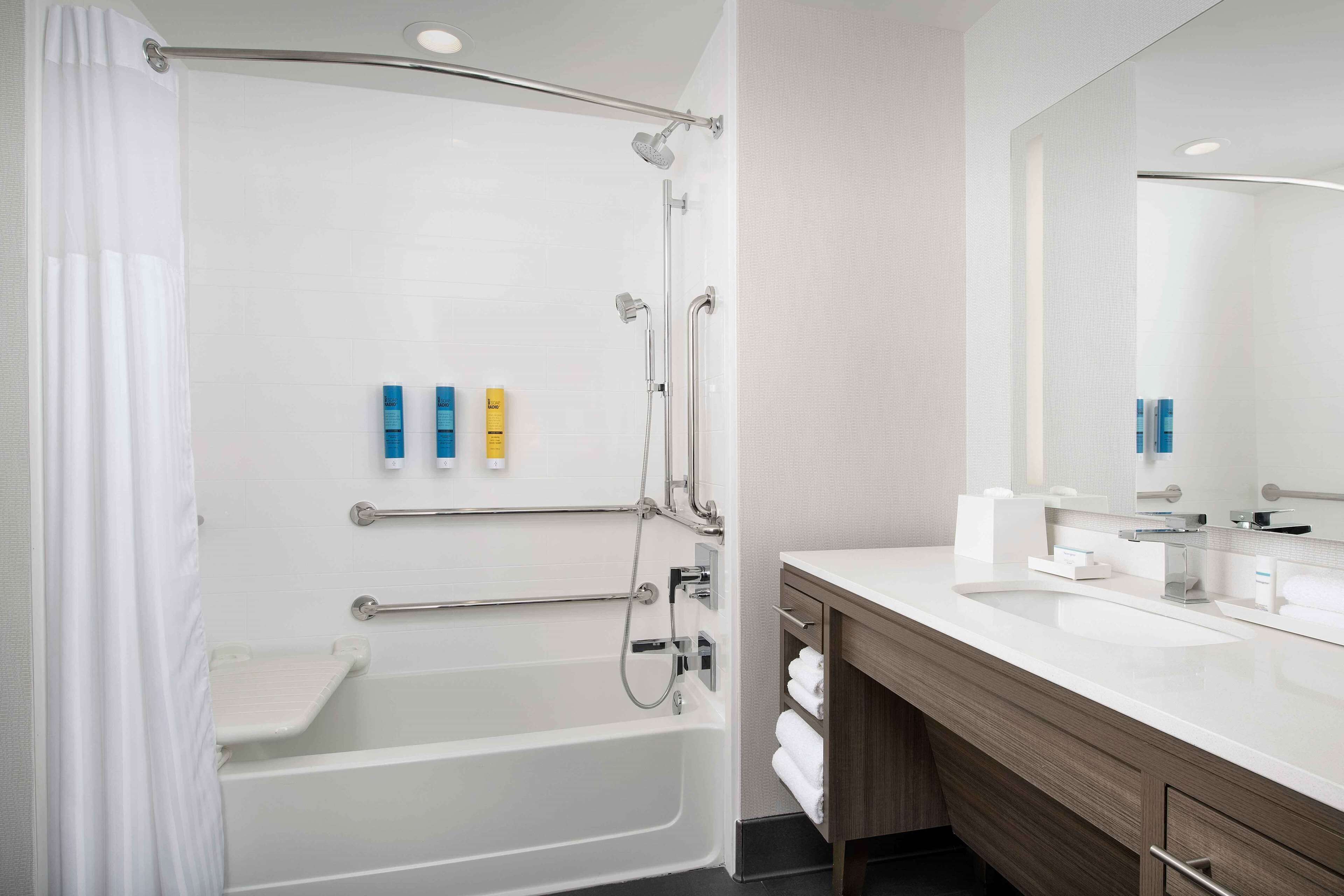 room, 2 queen beds, accessible, bathtub | bathroom | free toiletries, hair dryer, towels, soap