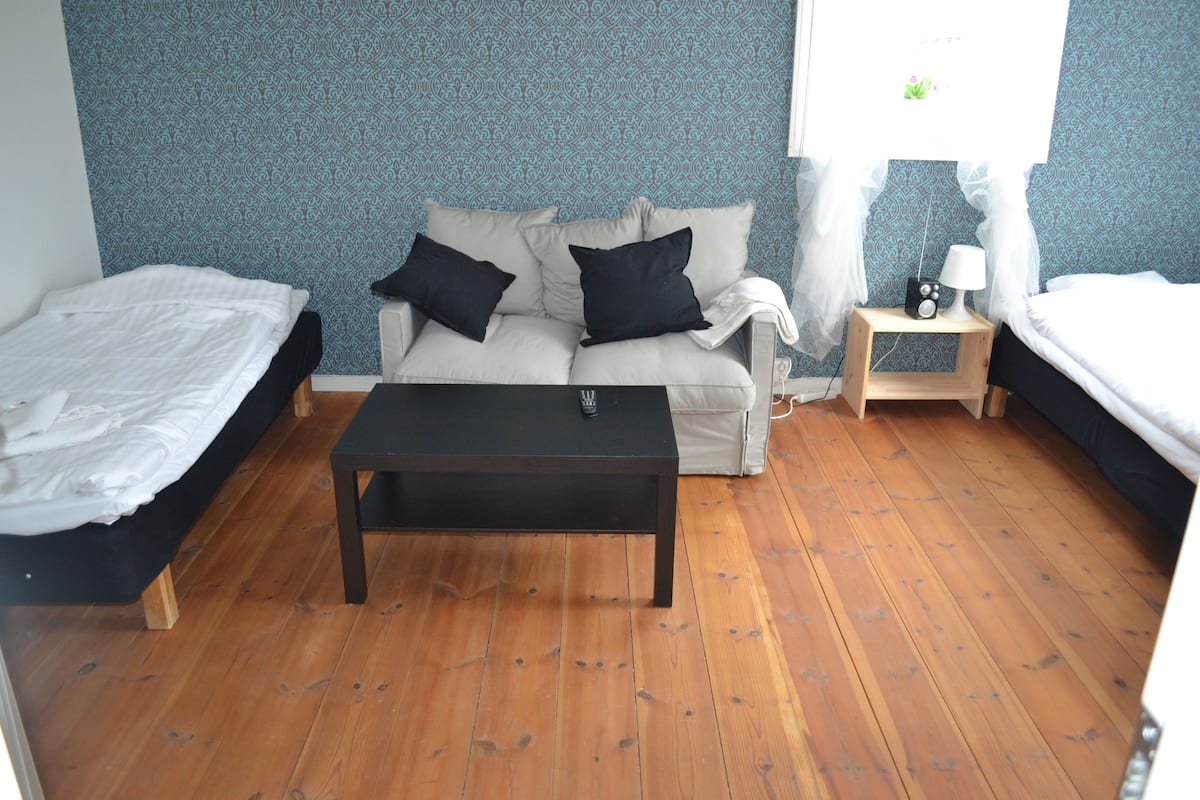 Chambre avec lits jumeaux, 2 lits une place, non-fumeurs | Lits bébé (en supplément), lits pliants/supplémentaires, Wi-Fi gratuit