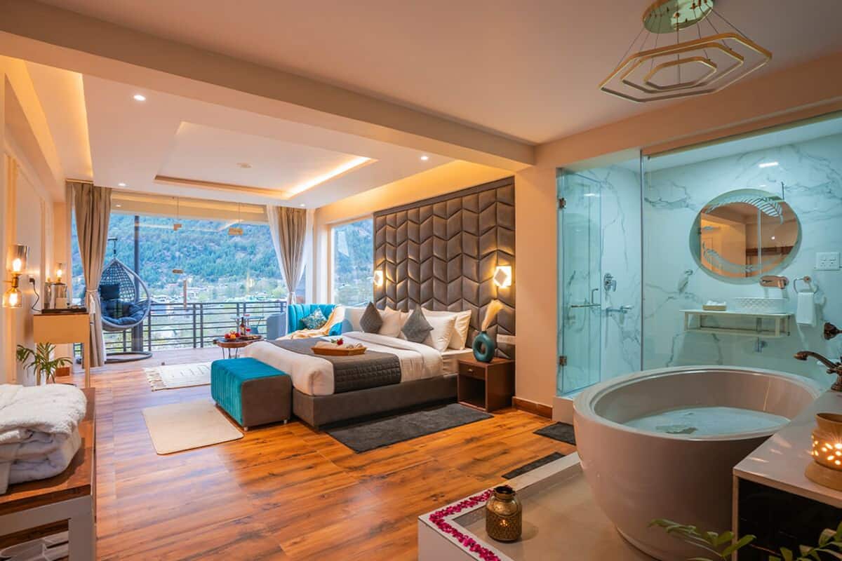 Suite | 1 slaapkamer, een bureau, een laptopwerkplek
