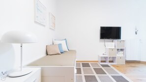 Iron/ironing board, cots/infant beds, free WiFi, bed sheets