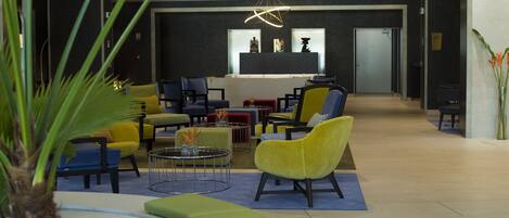 Sitteområde i lobbyen
