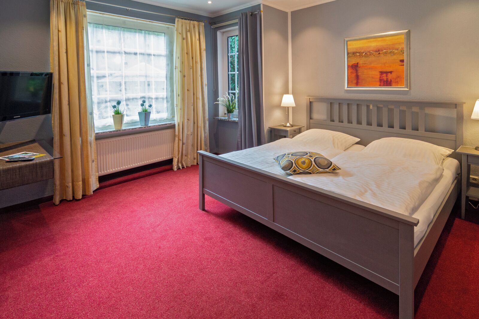 comfort double room | in-room safe, individually decorated, desk, blackout curtains