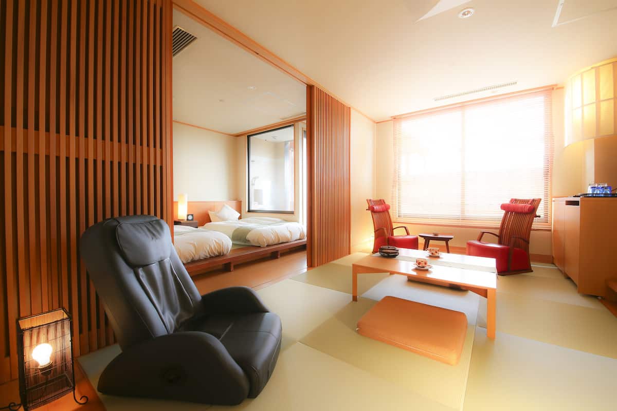 ห้องดีลักซ์, ปลอดบุหรี่ (Deluxe Japanese Style with Outbath) | ตู้นิรภัยในห้องพัก, Wi-Fi ฟรี, ผ้าปูที่นอน