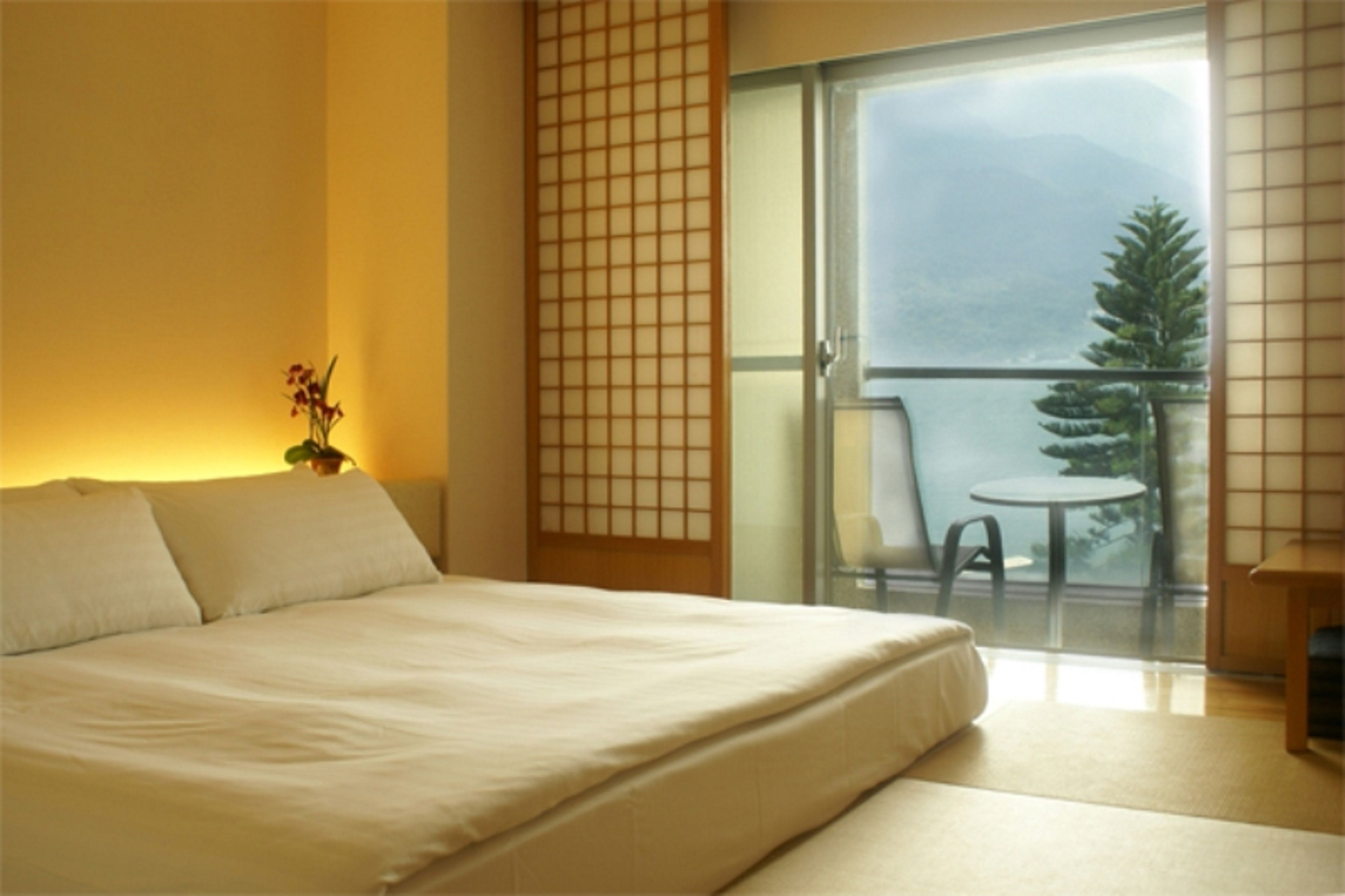 japanese and western (half lake view room) | in-room safe, blackout curtains, iron/ironing board, free wifi
