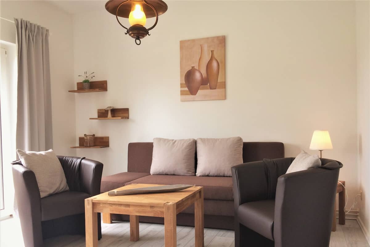 Apartment, 2 Double Beds | Down comforters, in-room safe, blackout drapes, WiFi (free)