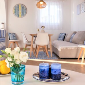Panoramic-Haus, 2 Schlafzimmer, Meerblick | Wohnbereich