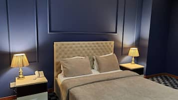 Basic-dobbeltværelse | Egyptiske bomuldslagner, premium-sengetøj, senge med topmadrasser