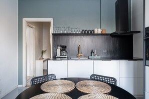 City-Apartment, 1 Schlafzimmer, Stadtblick | 1 Schlafzimmer, Verdunkelungsvorhänge, schallisolierte Zimmer