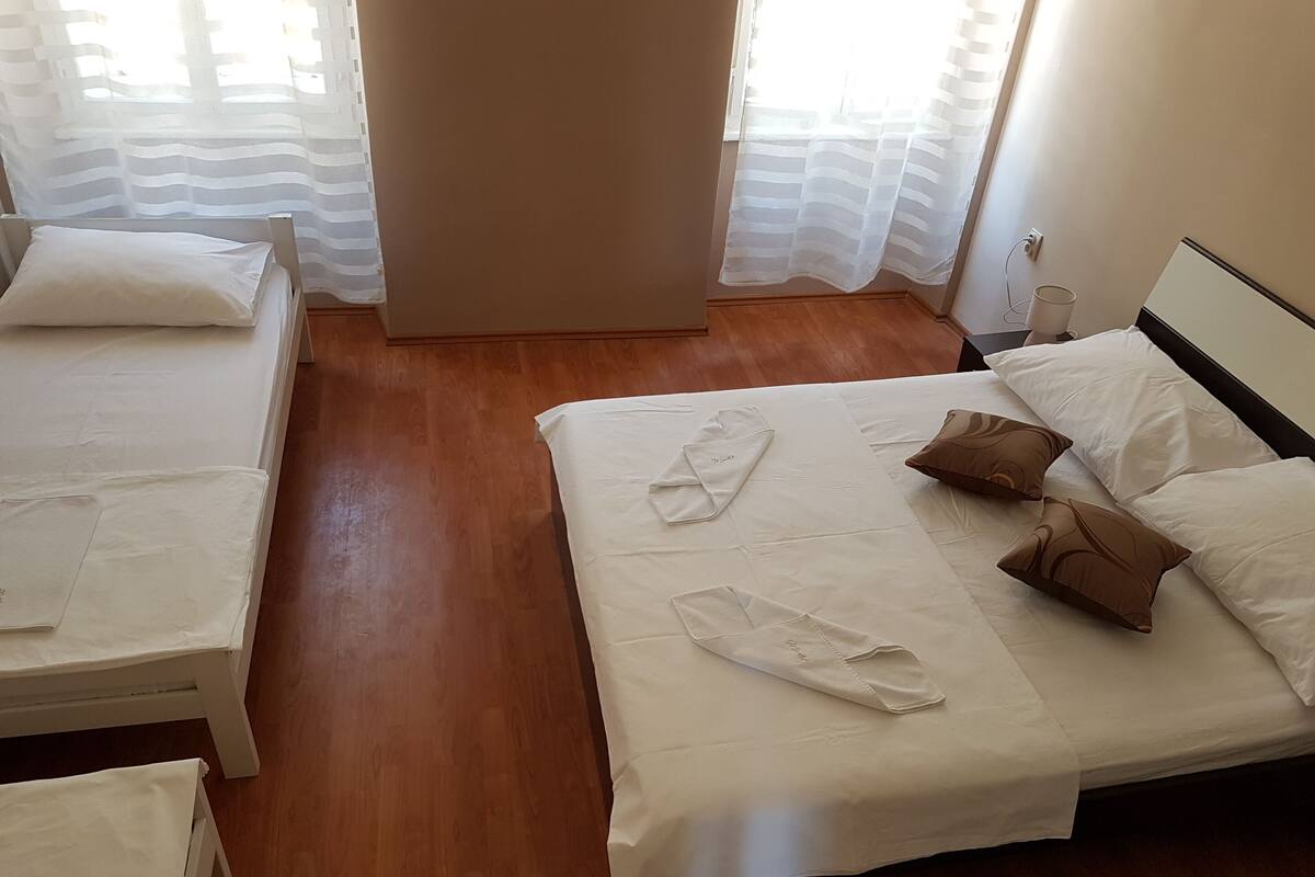 Soundproofing, iron/ironing board, free WiFi, bed sheets