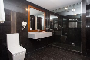 Superior Double Room | Bathroom | Shower, free toiletries, hair dryer, bathrobes - DaVinci Hotel (Baku)