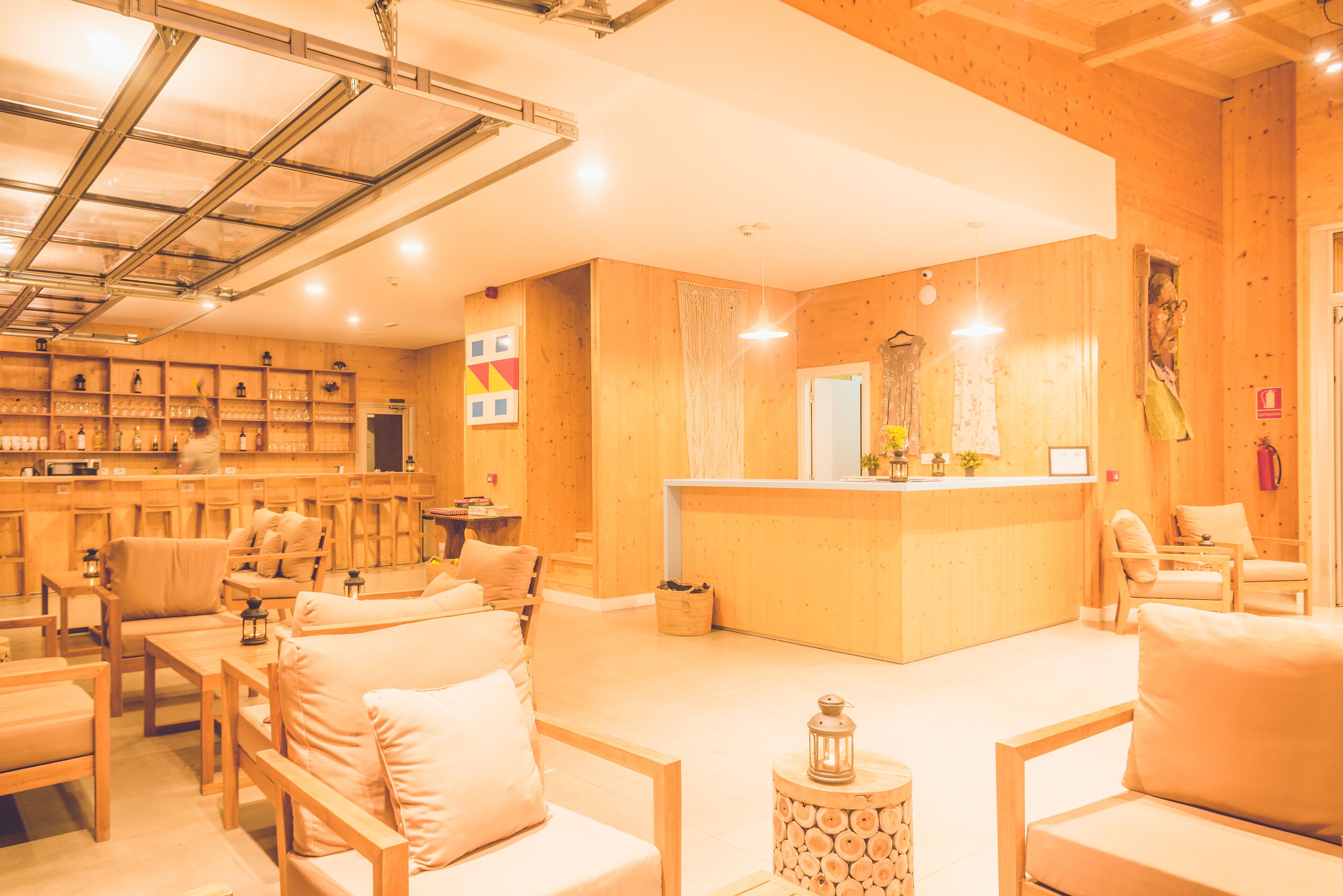 Sala de estar en el lobby