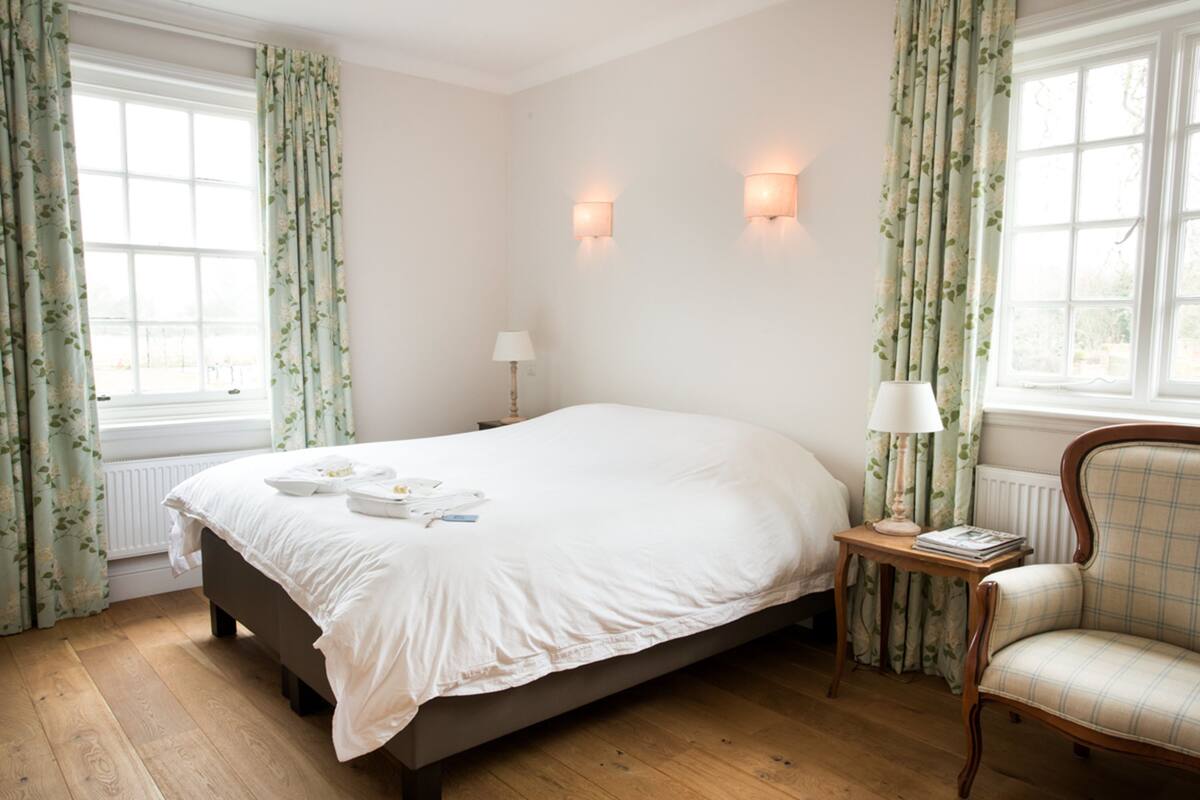 Room, 1 King Bed (Blue Room) | Egyptian cotton sheets, premium bedding, individually decorated