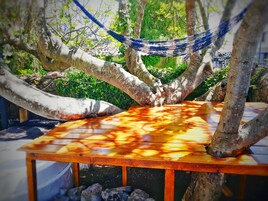 Entrada al alojamiento