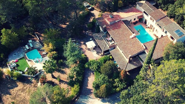 Aerial view - Le Patio Bleu (La Crau)