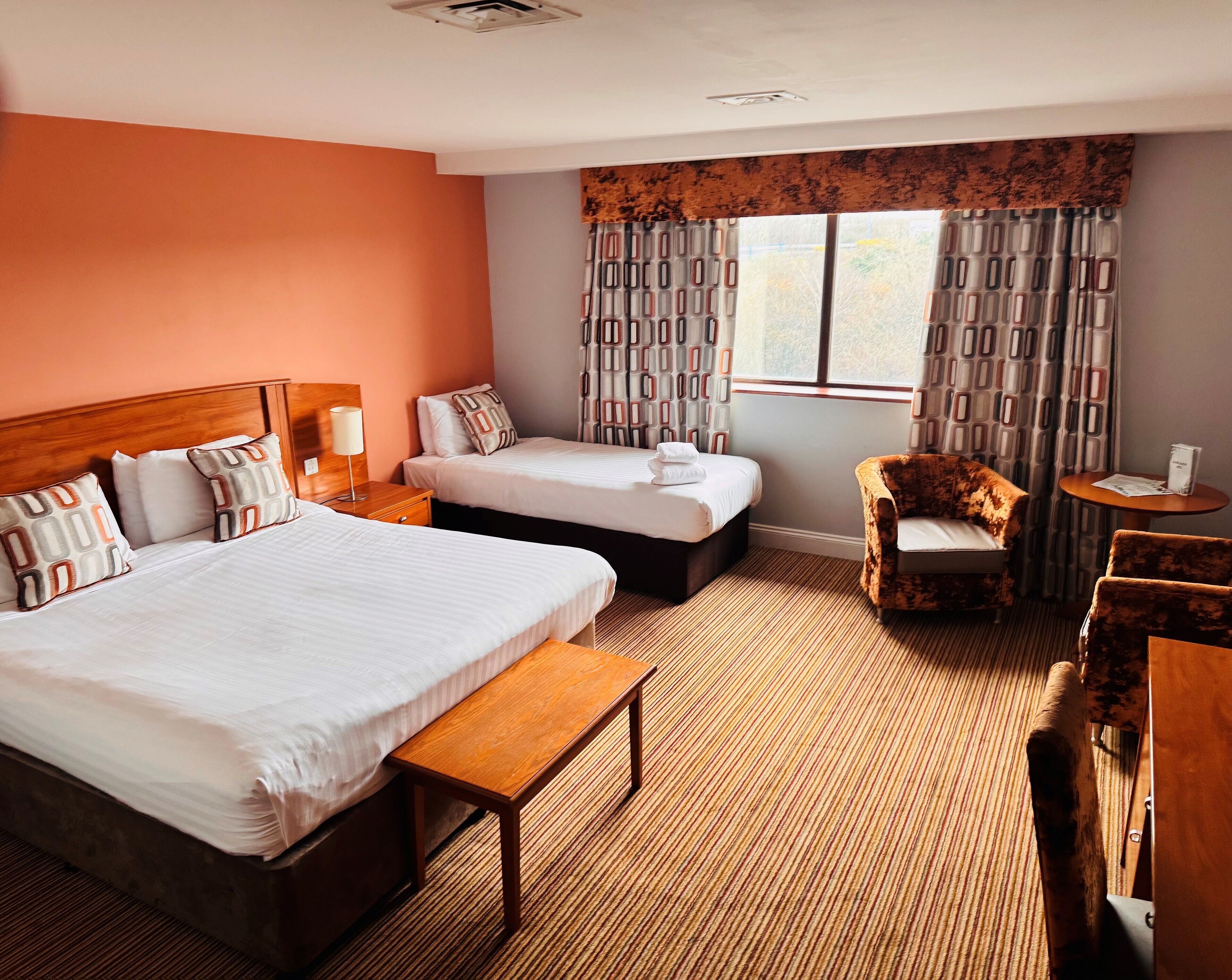 desk, iron/ironing board, free wifi, bed sheets