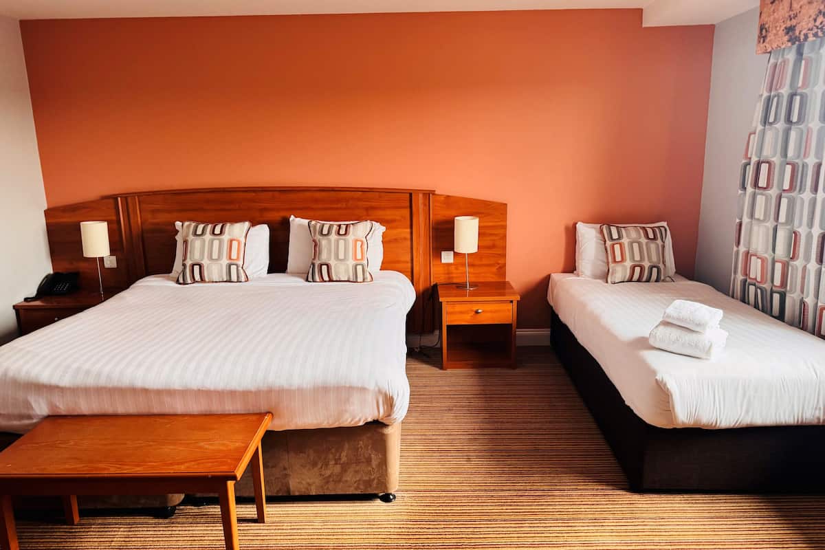 desk, iron/ironing board, free wifi, bed sheets